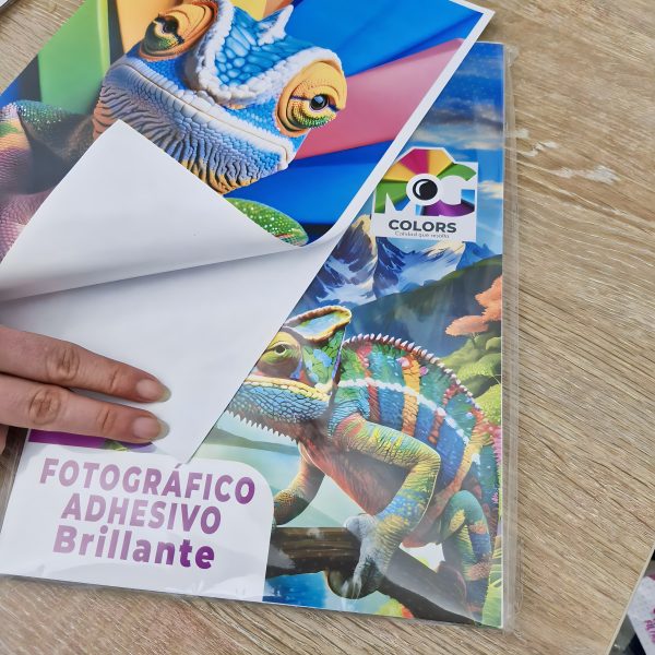 Papel Fotográfico 135 Gr Adhesivo Brillante x 50 hojas - Image 3