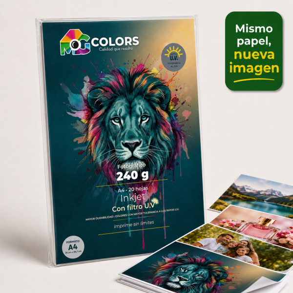 Papel Fotográfico Brillante 240 Gr A4 x 20 hojas