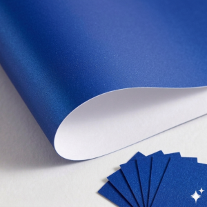 Cartulina Mirellada o Glitter Azul Cobalto Pliego 220 gramos 68cmx98cm