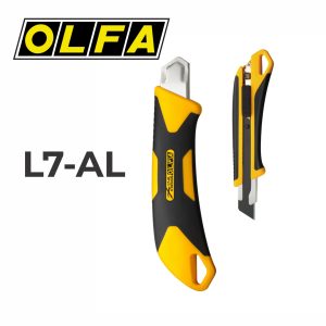 Cutter o cortador Olfa L7-AL con Mango Antideslizante Bloqueo automatico