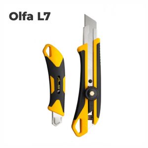 Cutter o cortador Olfa L7 con Mango Antideslizante ajuste de perilla