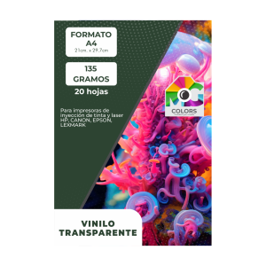 Vinilo Adhesivo Transparente x 20 hojas
