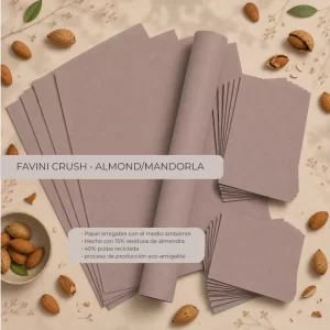 Cartulina Crush Almond/Mandorla 250 Gramos Pliego 70cm X 100cm