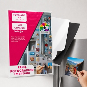Fotográfico Imantado 220 Grm. A4 X PAQUETE X 10 hojas