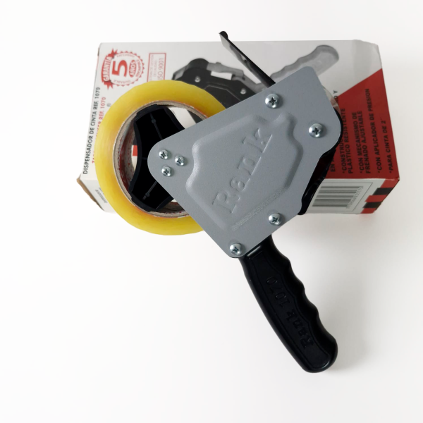 Dispensador de Cinta Profesional Bank 1070 – Tipo Pistola Metálica 48 mm