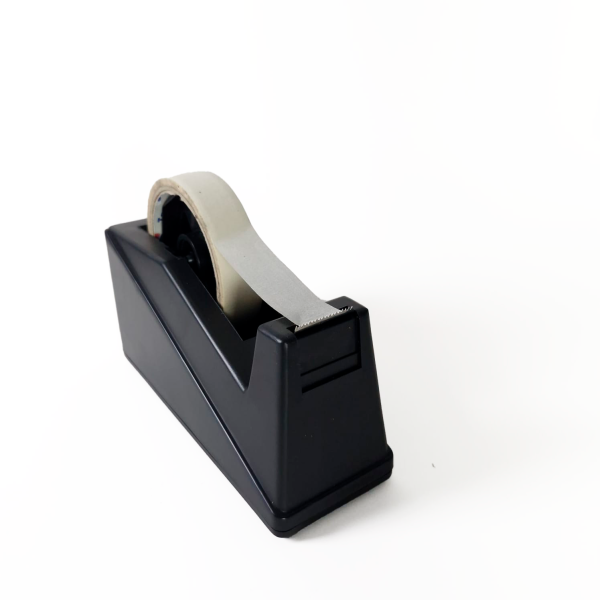Dispensador de Cinta de Escritorio Pequeño – Plástico Negro - Image 3
