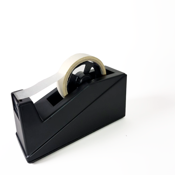 Dispensador de Cinta de Escritorio Pequeño – Plástico Negro - Image 2