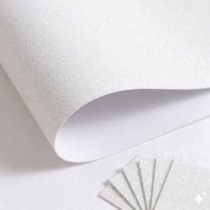 Mirellada • Cartulina o Glitter Blanca Pliego 220 gramos 68cmx98cm