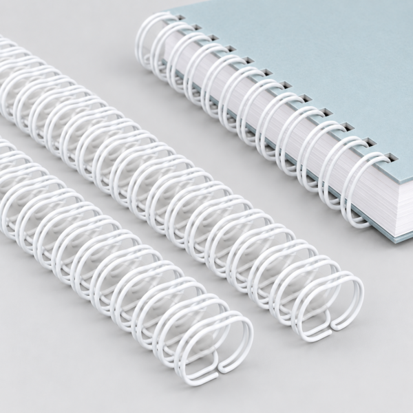 Caja de anillos doble oo Blanca 19 mm 50 tiras 22 loops (120 Hojas)