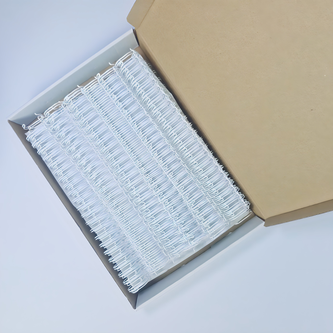 Caja de anillos doble oo Blanca 19 mm 50 tiras 22 loops (120 Hojas) - Image 4