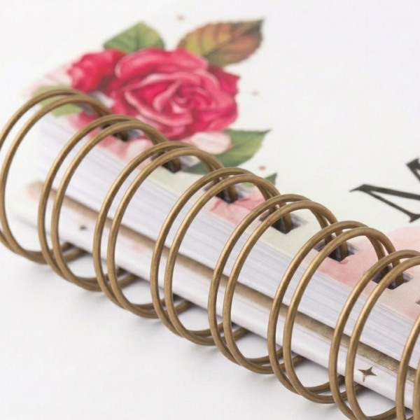 Caja de anillos doble oo Bronce 19 mm 50 tiras 22 loops (120 Hojas)