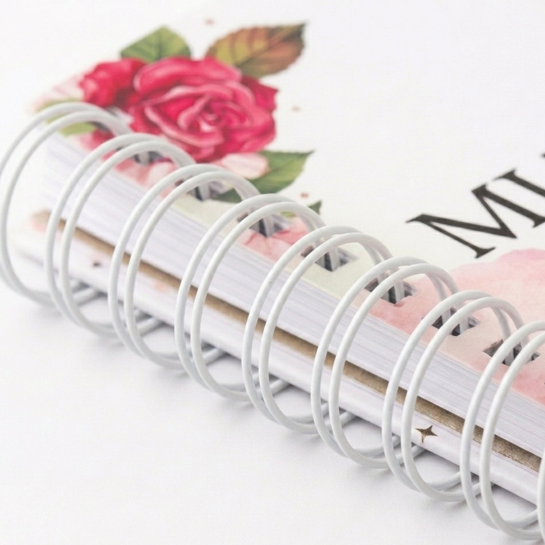 Caja de anillos doble oo Blanca 19 mm 50 tiras 22 loops (120 Hojas)