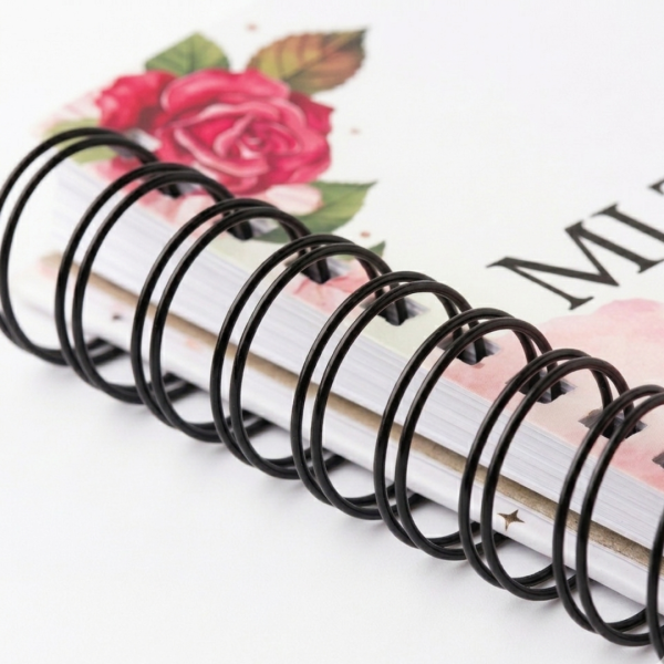 Caja de anillos doble oo Negro 19 mm 50 tiras 22 loops (120 Hojas)