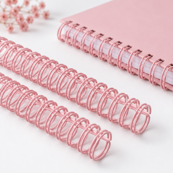 tiras de anillos doble oo Rosa 16 mm 6 tiras 64 loops (80 Hojas)