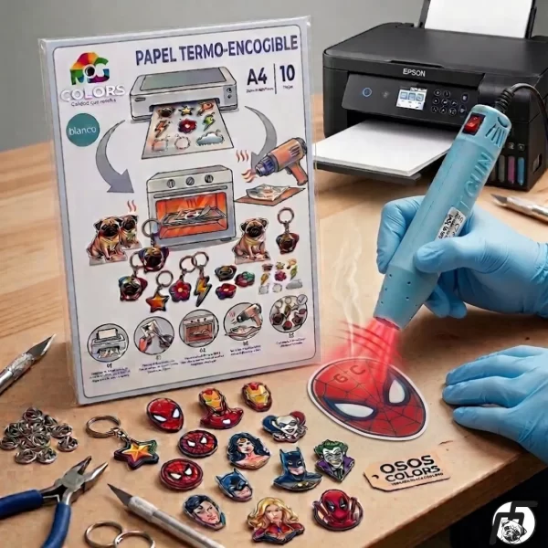 Termoencogible tamaño A4 • Blanco • Paquete x 10 hojas