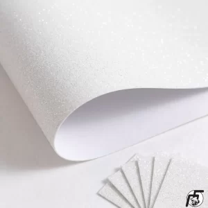 Mirellada • Cartulina o Glitter Blanca Pliego 200 gramos 70*100cm