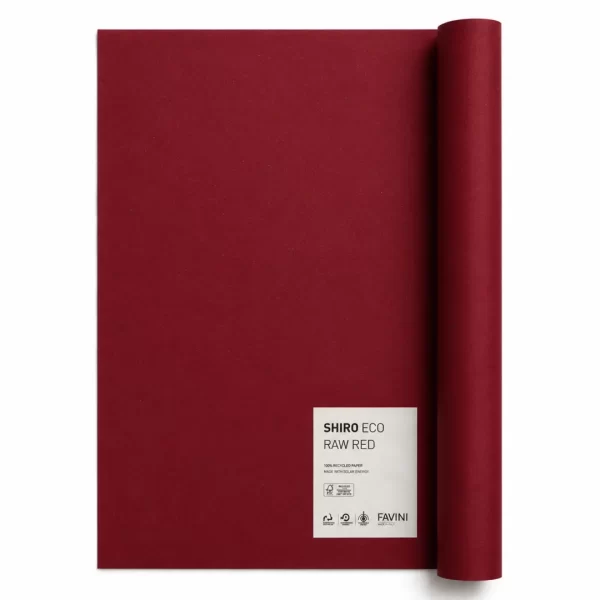 Shiro Echo Raw Red 250 Gr • Pliego 70cm * 100cm
