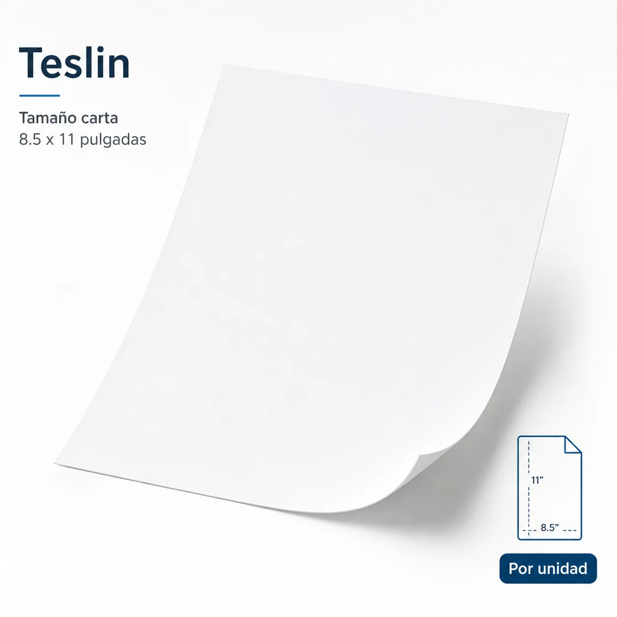 Teslin Laser Carta x unidad