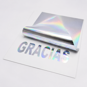 Foil Plateada Tornasol Paquete tamaño A4 x 50 hojas