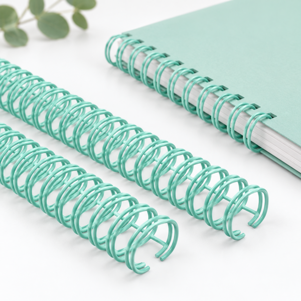 tiras de anillos doble oo verde menta 19 mm 6 tiras 64 loops (120 Hojas)