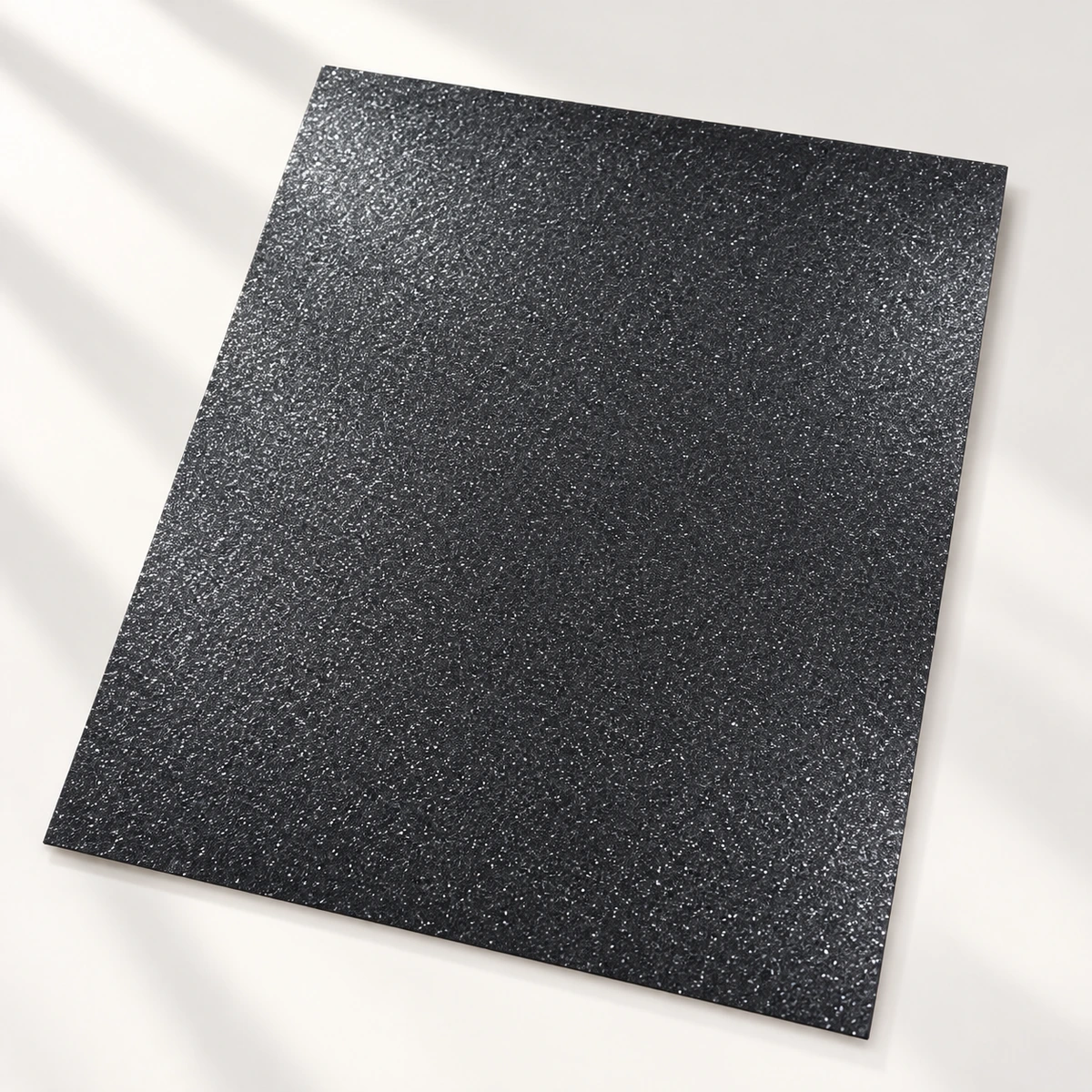 Cartulina mirellada o glitter negra de 220 g, hoja de 70 x 50 cm, vista principal