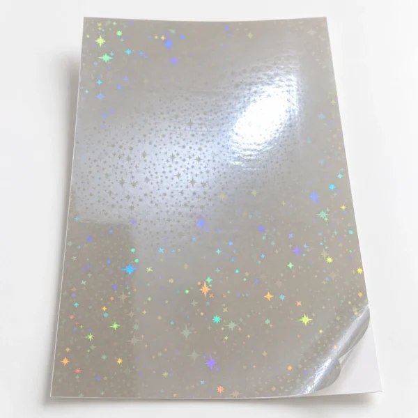 Laminado en Frío Holográfico Estrellas A4 x 50 hojas